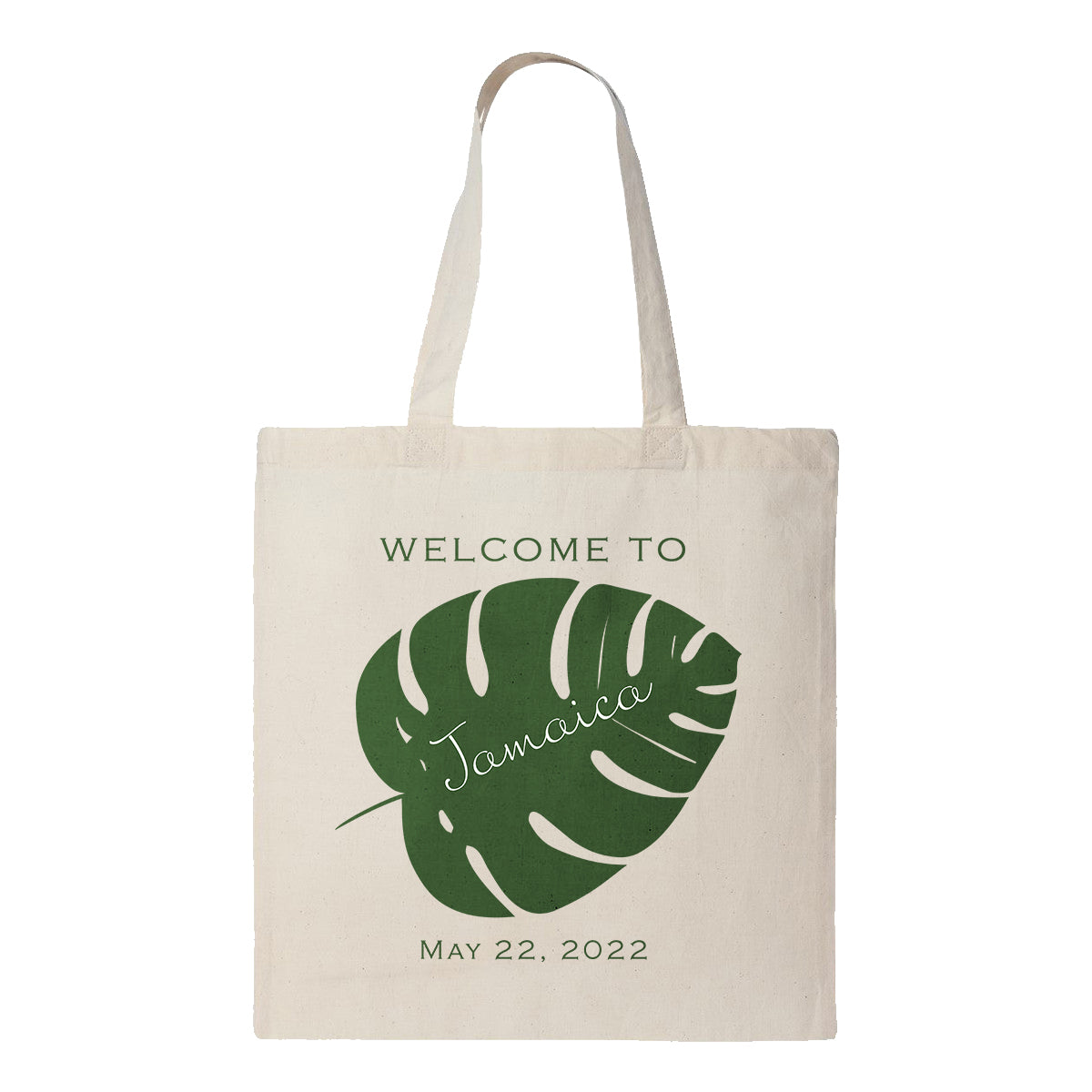 Personalized Welcome Bag with Wedding Destination and Wedding Date