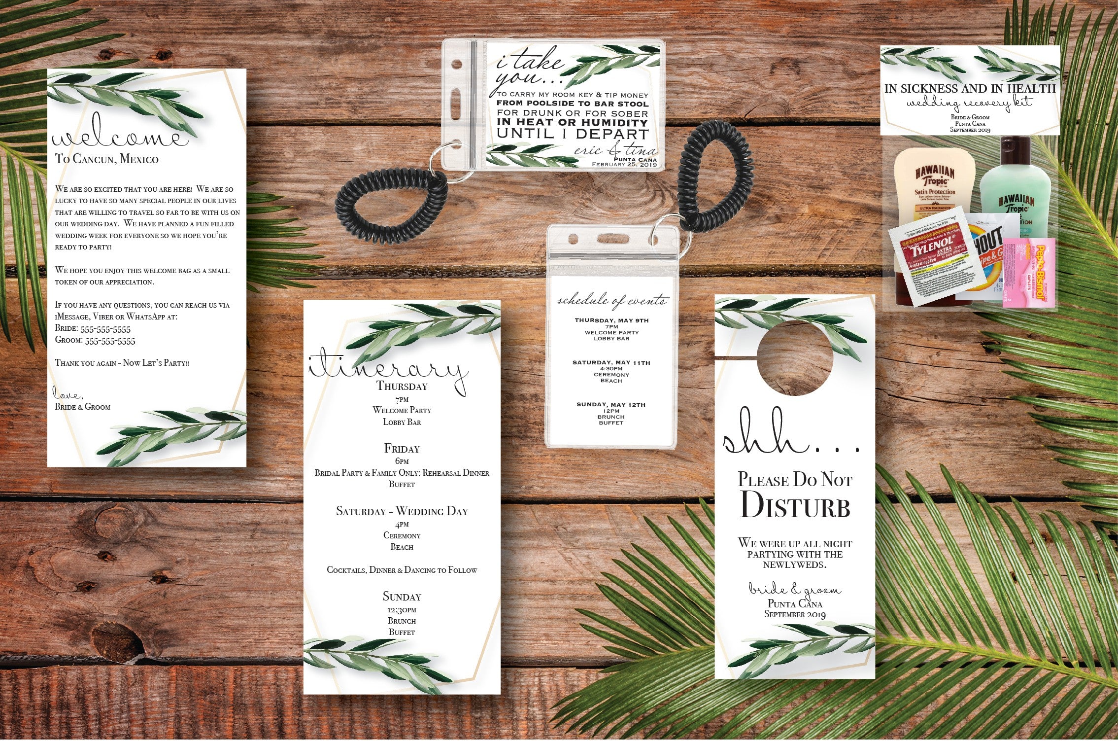 Greenery Welcome Bag Collection