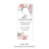 Personalized Destination Wedding Door Hangers - Peonies