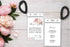 Personalized Destination Wedding Room Key Holder and Itinerary - Peonies