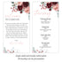 Welcome Letter & Itinerary - Pink & Burgundy  Peonies