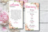 Personalized Destination Wedding Welcome Letter and Itinerary | Floral