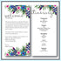 Blue | Tropical Wedding Welcome Letter & Itinerary