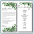 Green | Tropical Wedding Welcome Letter & Itinerary