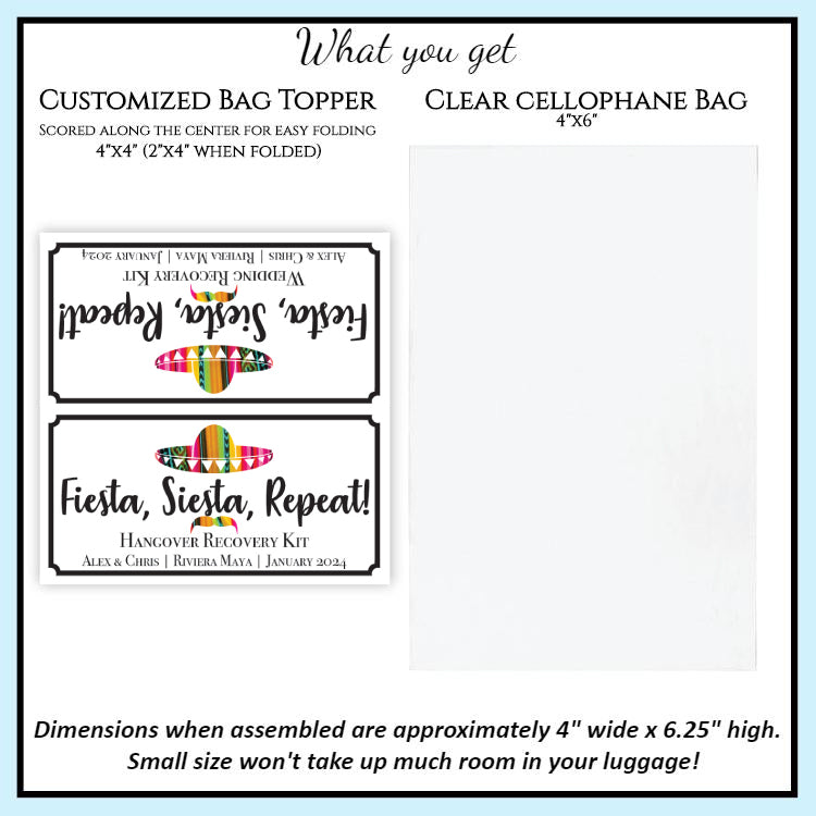 personalized-wedding-hangover-recovery-kit-bag-topper-fiesta-destination-wedding-details-shop for Free Printable Hangover Kit Labels Personalized Wedding Hangover Recovery Kit Bag & Topper - Fiesta – Destination Wedding Details Shop for Free Printable Hangover Kit Labels